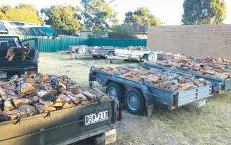 Welcome donations for the Easter Saturday wood auction